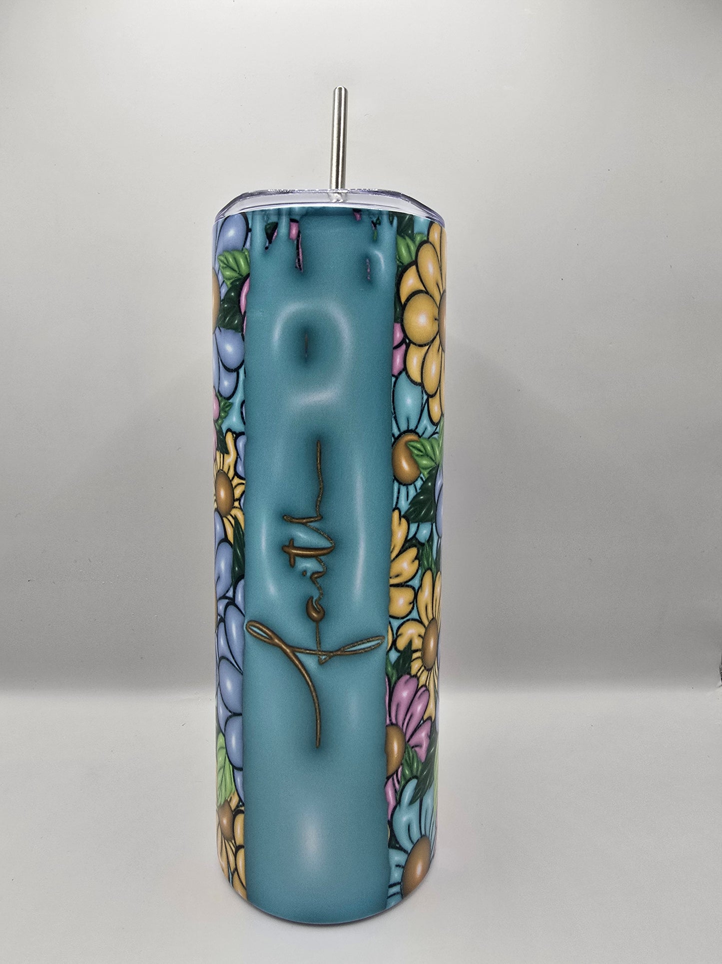 Inflated faith Flower Tumbler