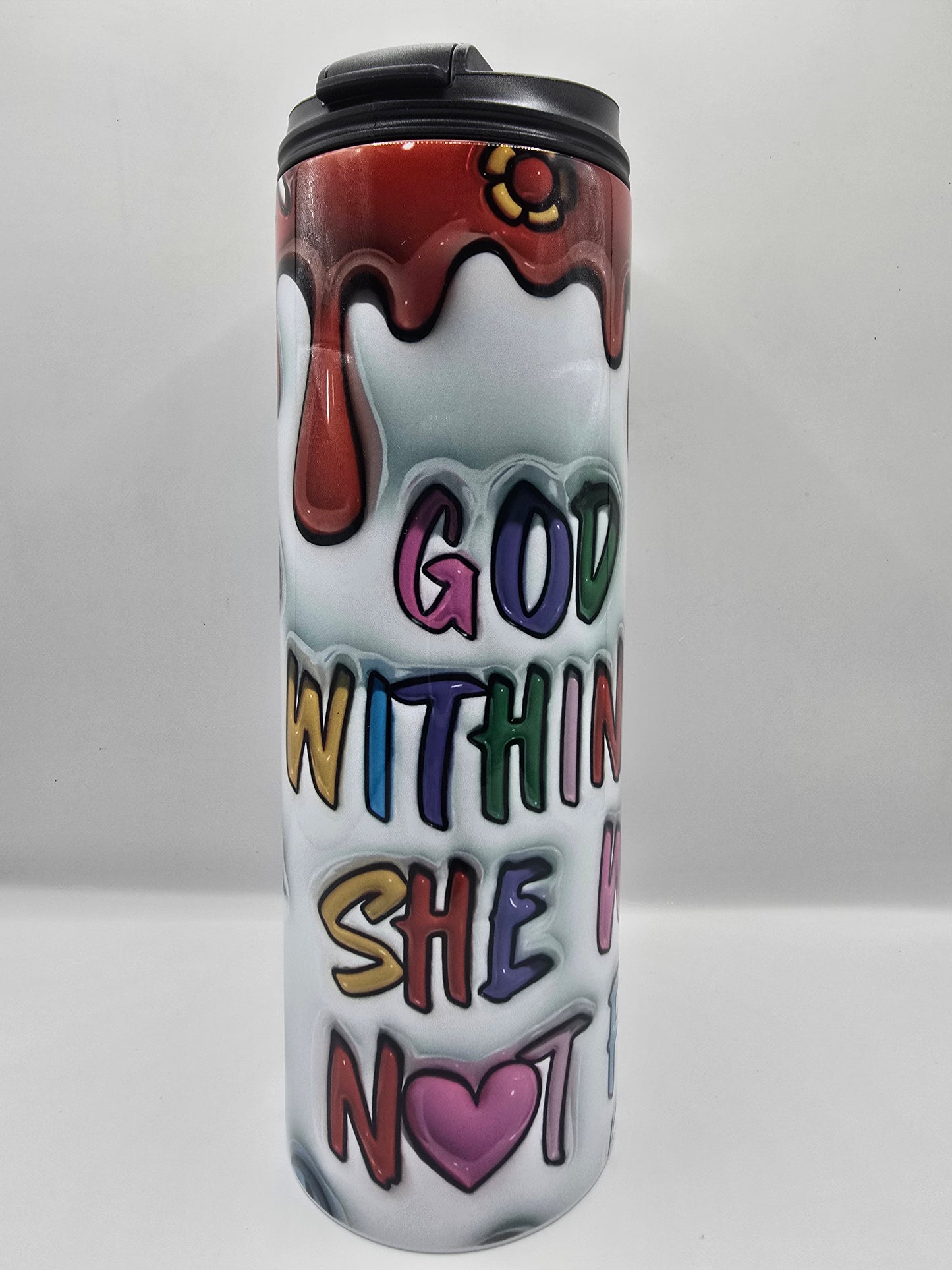 Inflated God Is Within Her She Will Not Fail Tumbler