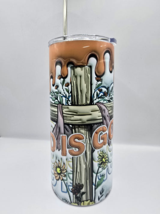 Inflated God is Good Tumbler